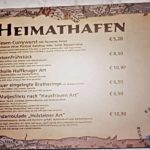 Familienrestaurant Weltumsegler Preisliste
