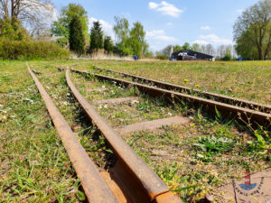 Schienen der Torfbahn im Himmelmoor Quickborn